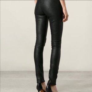 BCBGmaxazria faux snakeskin leggings